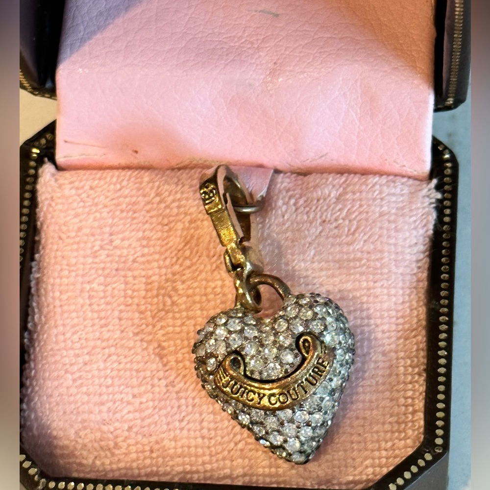 Juicy Couture Pave Heart charm